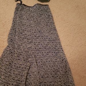 Blue and white skirt